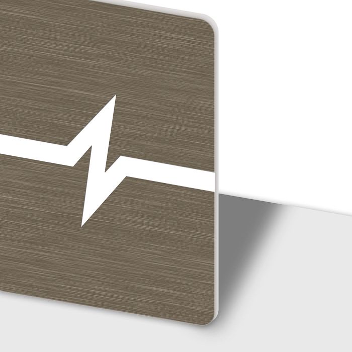 Laser Max - Bronzo Moderno Spazzolato/Bianco
